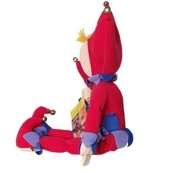 Vintage 1996 David Salt Man Pam & FrankThe Jester Has Lost His Jingle Plush - Picture 4 of 6